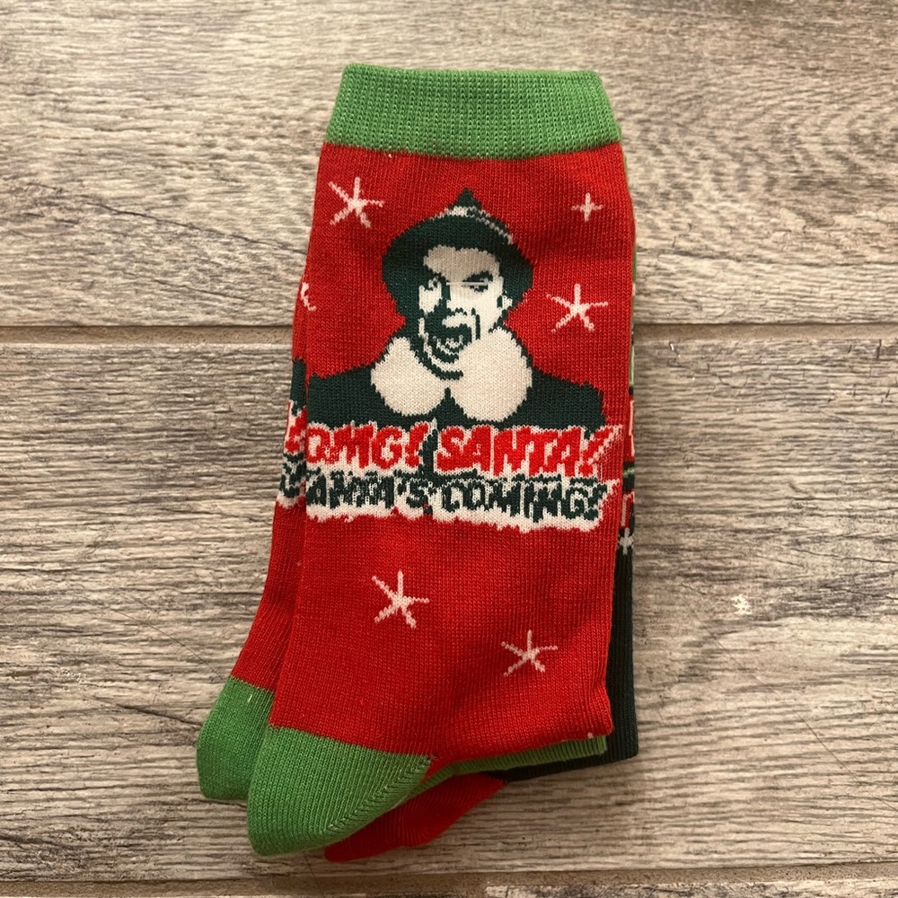 NWOT Elf Christmas socks 3 pack pair